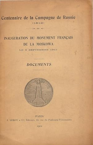 Inauguration du monument français de la Moskowa le 8 septembre 1912. Documents