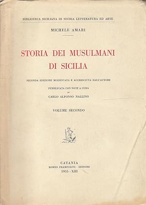 Storia dei Musulmani di Sicilia. Volume Secondo