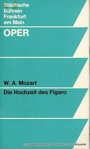 Programmheft Die Hochzeit des Figaro. Komische Oper von Lorenzo Ponte. Oper 1955 / 56 Heft 4