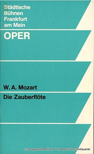 Programmheft Die Zauberflöte. Oper von Emanuel Schikaneder 1973