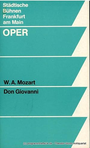 Programmheft Don Giovanni. Oper von Lorenzo da Ponte. Premiere 5.11.1969. Spielzeit 1969 / 70 Heft 5