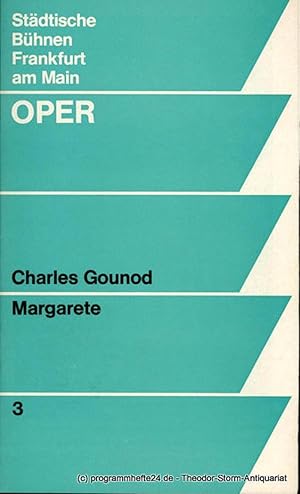 Programmheft Margarete. Oper nach Goethe. Premiere 1.10.1971. Spielzeit 1971 / 72 Heft 3