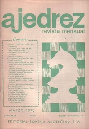 Ajedrez Revista Mensual - Marzo 1976 - Tomo XXIII - Nº263