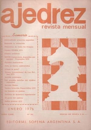 Ajedrez Revista Mensual - Enero 1976 - Tomo XXIII - Nº261
