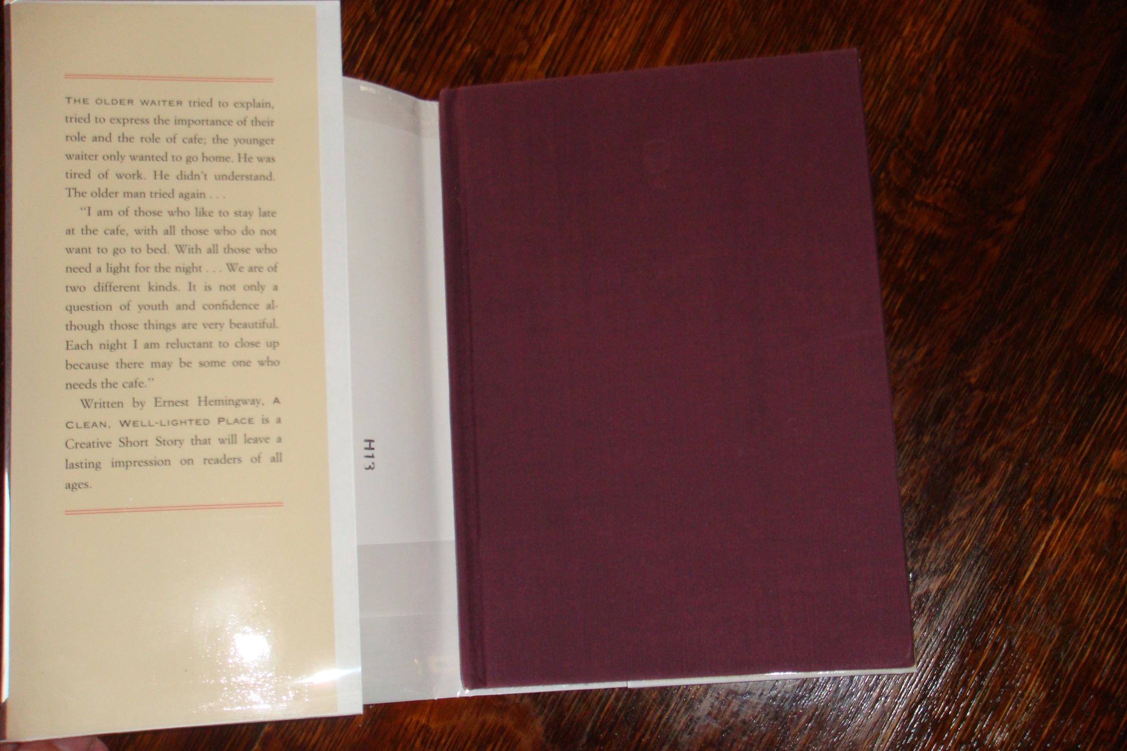 an analysis the main themes in a clean well lighted place by ernest hemingway Character analysis of a clean, well-lighted place essayssome people are concerned about their existence the philosophy of existence forces people to make choices for themselves, in the idea that nothing is preordained. an analysis the main themes in a clean well lighted place by ernest hemingway Character analysis of a clean, well-lighted place essayssome people are concerned about their existence the philosophy of existence forces people to make choices for themselves, in the idea that nothing is preordained.