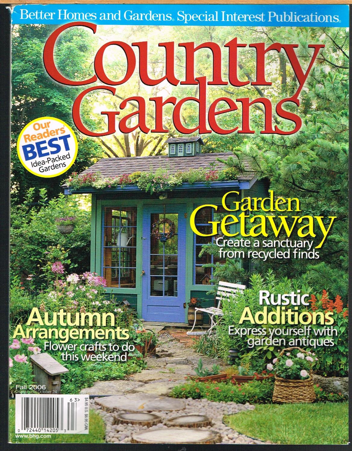 Country Gardens Fall 2006 Vol 15 No 4 Better Homes And
