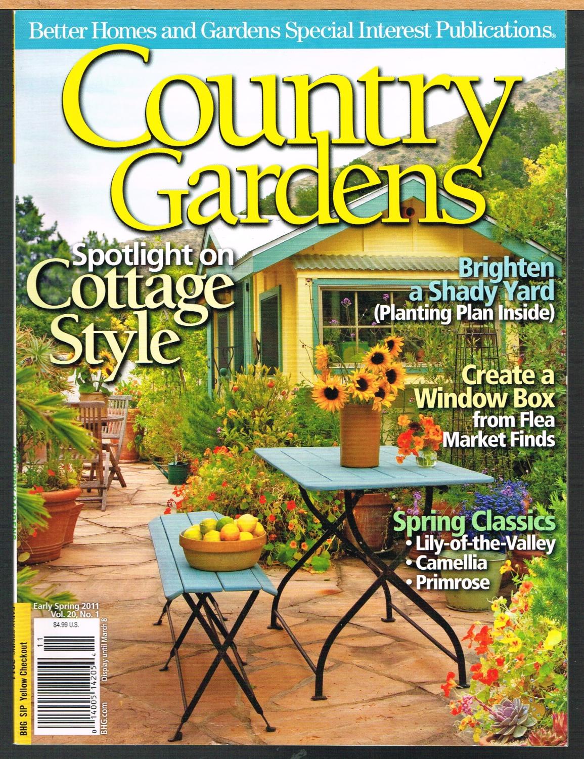 Country Gardens Early Spring 2011 Vol 20 No 1 Better Homes