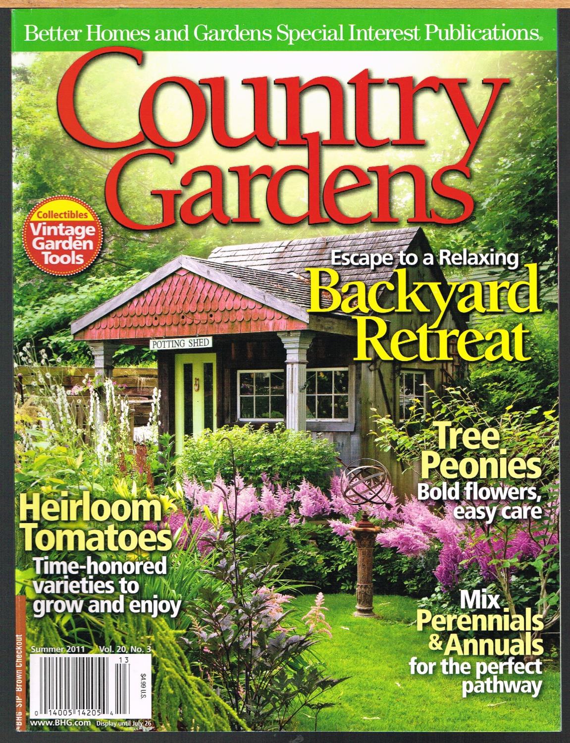 Country Gardens Summer 2011 Vol 20 No 3 Better Homes And