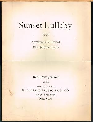 SUNSET LULLABY, Sheet Music