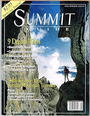 SUMMIT GUIDE, THE MOUNTAIN JOURNAL, FALL-WINTER 1993-94 VOL. 39, NO. 4.