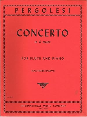 CONCERTO IN G MAJOR FOR FLUTE AND PIANO, NO. 1843