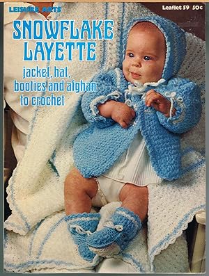 Snowflake Layette, Jacket, Hat, Booties and Afghan to Crochet, Leaflet 59.