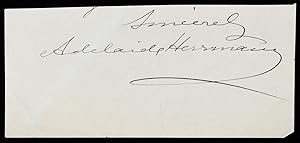 Adelaide Herrmann Signature