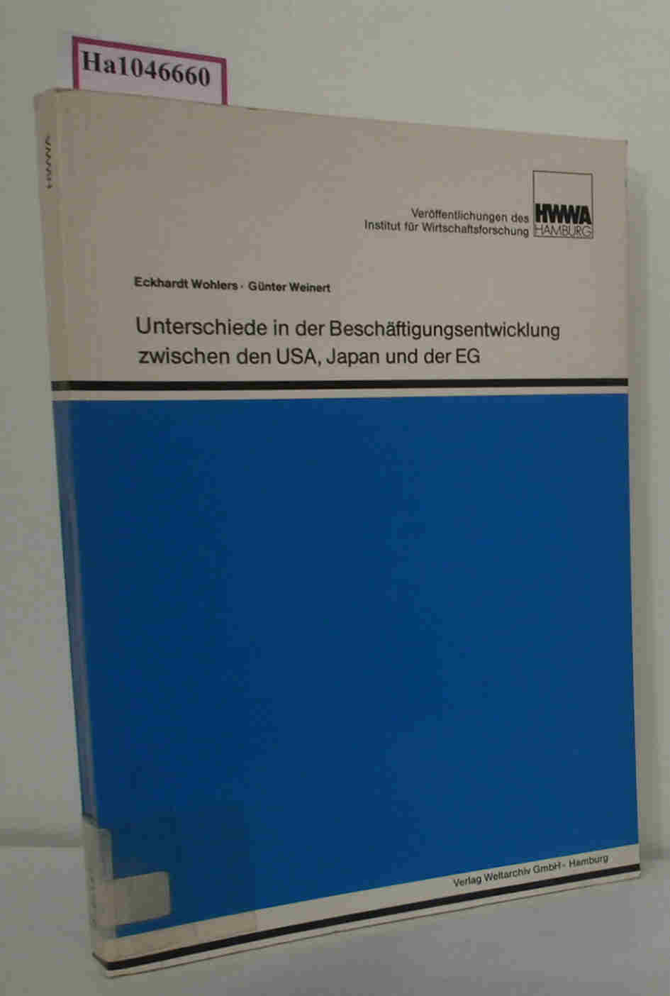 Unterschiede in der Beschäftigungsentwicklung zwischen den USA, Japan und der EG. Vergleichende Untersuchung der Gründe für die unterschiedliche Beschäftigungsentwickl. in d. USA, Japan u. d. EG seit 1973. (= Veröff. d. Instituts für Wirtschaftsforsch.).