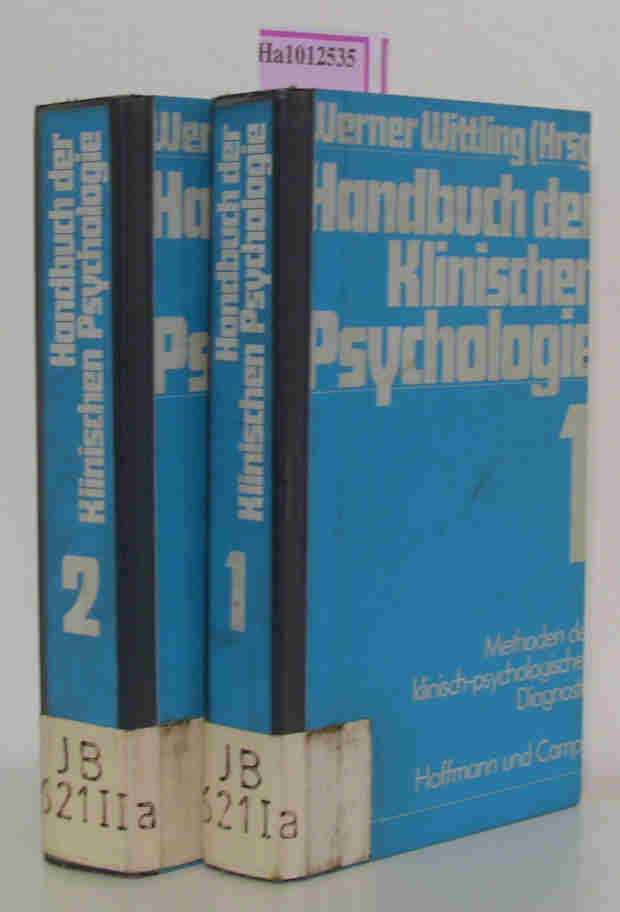 Handbuch der Klinischen Psychologie: BD 1 (German Edition)