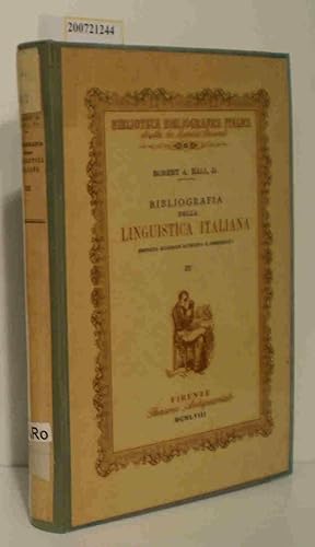 Bibliografia Della Linguistica Italiana III