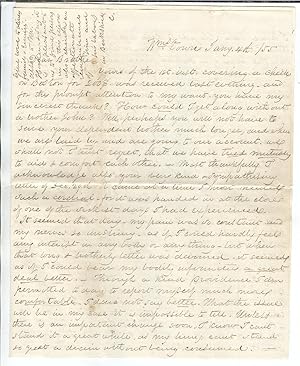 1855 -1856, Williamstown, Mass. LOT OF THREE LETTERS by Charles Jenkins (1805-1862). 24 Beautiful...