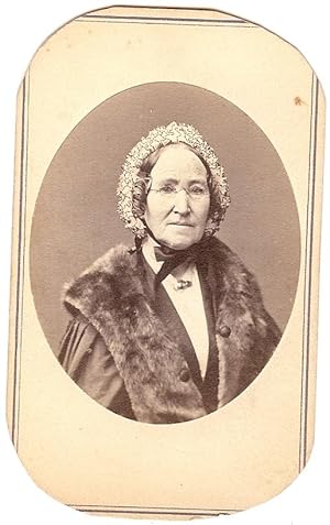Circa 1860's CDV Identified Photograph: Grandma Atwood - Mrs. Crosy's Grandmother