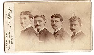 CDV Identified Photograph: Four Lehigh University College mates "Summer of 1892" E. R. Reets, P.S...