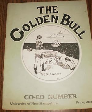 Original 1927 College periodical: The Golden Bull - University of New Hampshire satirical / humor...