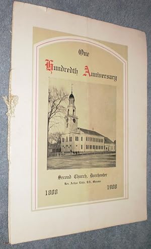 1908 Original program: One Hundredth Anniversary, Second Church, Dorchester [Mass] 1808-1908
