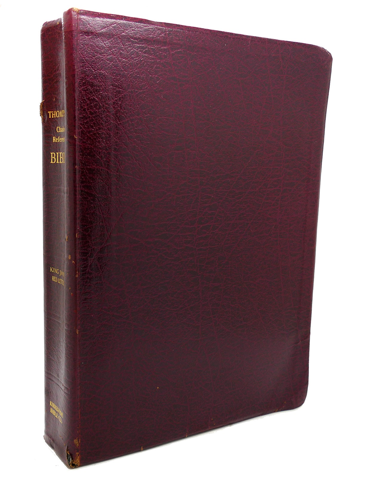 THE THOMPSON CHAIN-REFERENCE BIBLE KJV - Burgundy Genuine Leather - Frank Charles Thompson