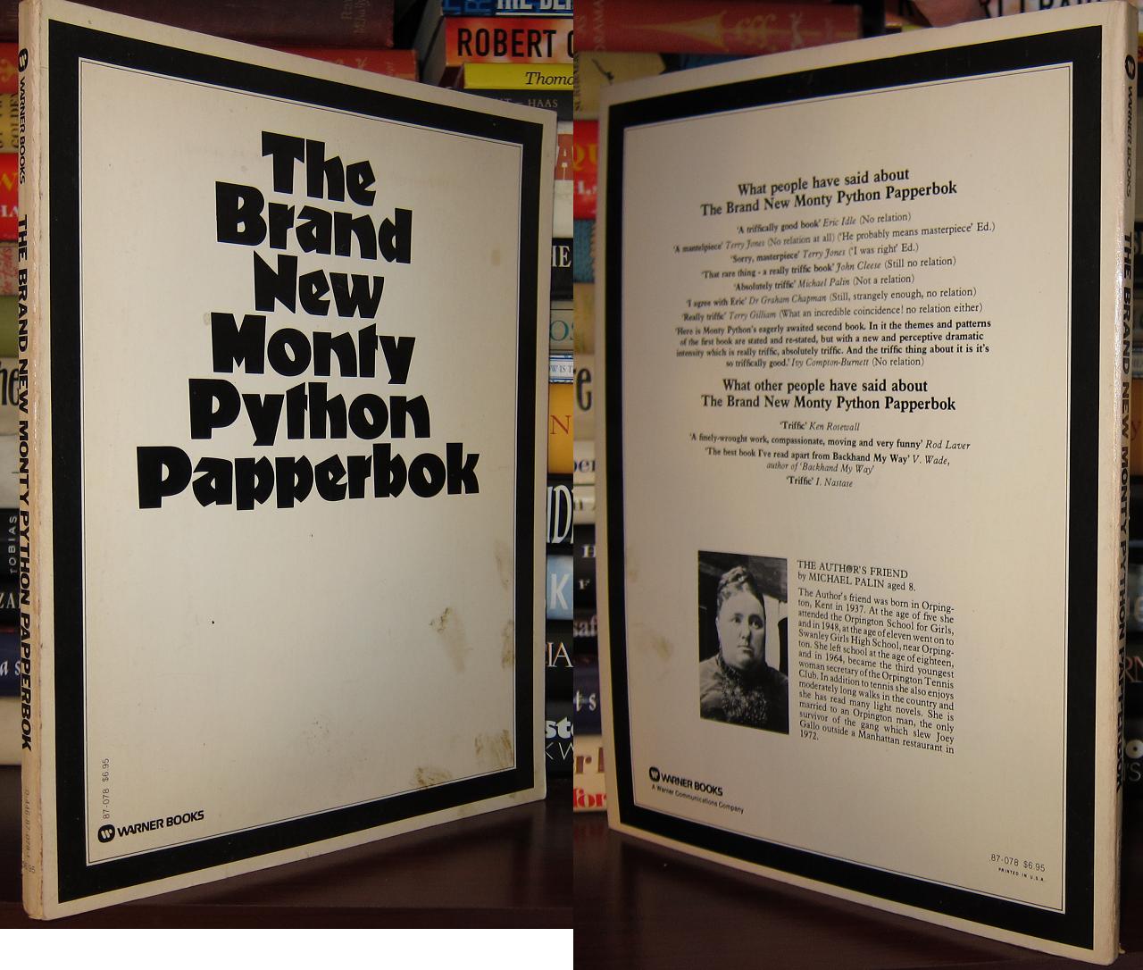 THE BRAND NEW MONTY PYTHON PAPPERBOK by Monty Python Softcover First