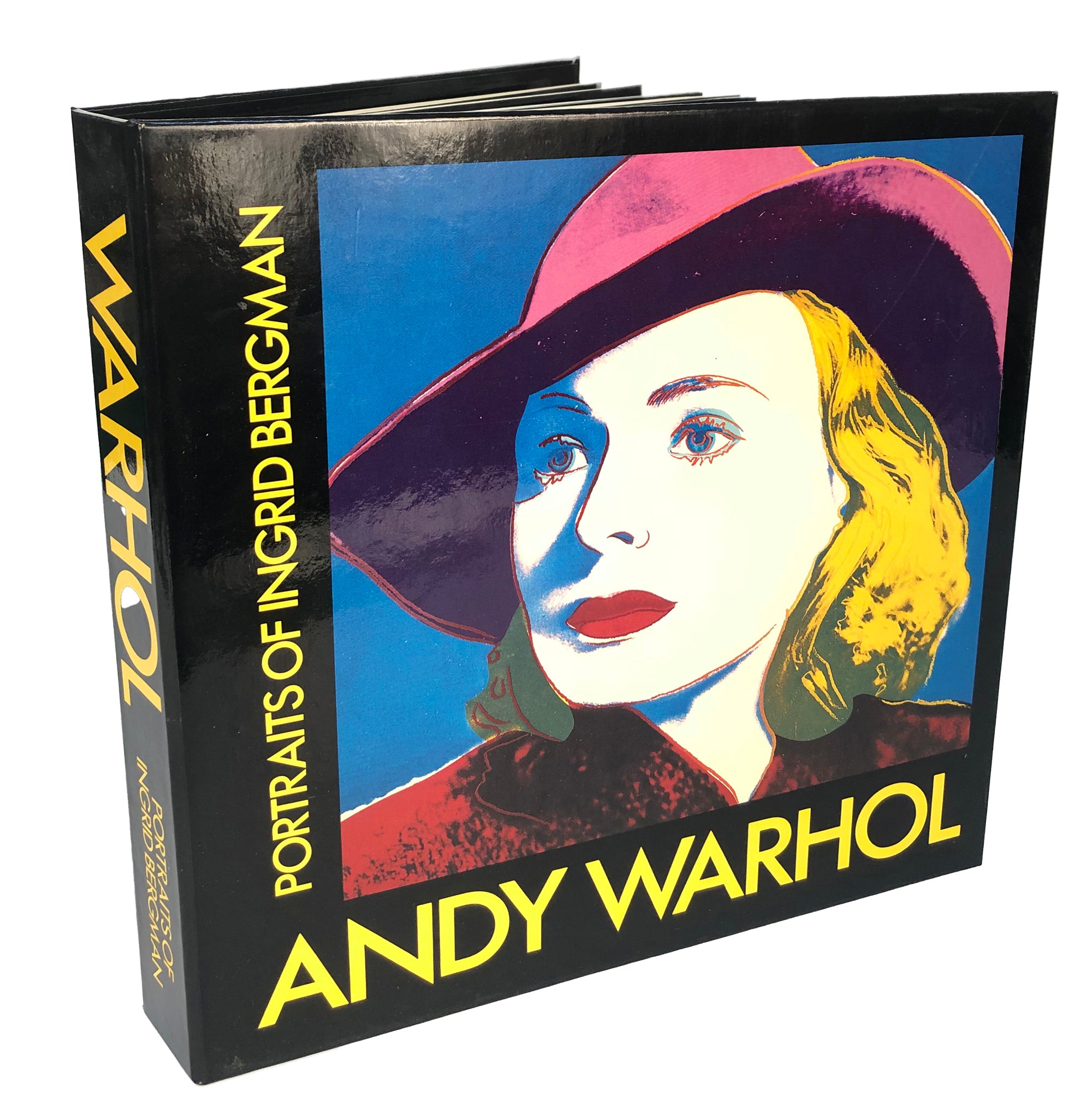 38/" x 38/" Poster 1990 Pop Art Multicolor Blue Lg ANDY WARHOL Ingrid with Hat