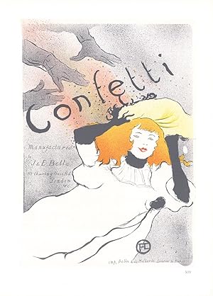 Henri de Toulouse-Lautrec-Confetti-1966 Mourlot Lithograph