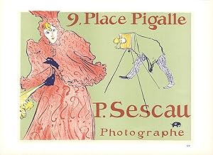 Henri de Toulouse-Lautrec-9 Place Pigalle P. Sescau Photographe-1966 Lithograph