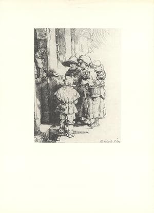 van Rijn Rembrandt-Beggars at the Door of a House-1968 Poster
