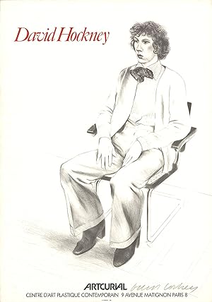 David Hockney-Artcurial, Gregory Evans-1979 Mourlot Lithograph-SIGNED