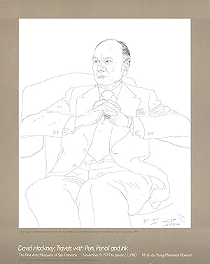 David Hockney-Sir John Gielgud-Lithograph