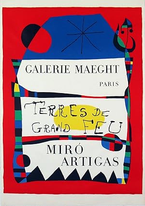 Joan Miro-Terres De Grand Feu-1956 Lithograph