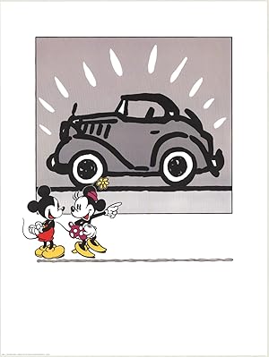 Disney-Mickey and Minnie Looking at a Rolls Royce-Poster