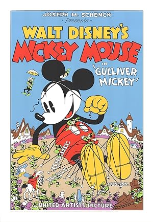 Disney-Walt Disney's Mickey Mouse-Gulliver Mickey-1993 Serigraph