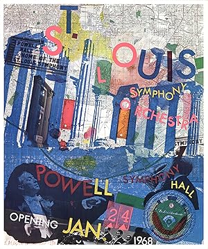 Robert Rauschenberg-St Louis Symphony Orchestra-1968 Offset Lithograph-SIGNED