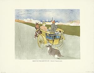 Henri de Toulouse-Lautrec-Ride into the Country-1946 Lithograph