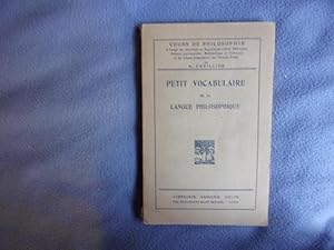 Petit vocabulaire de la langue philosophique