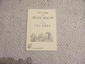 Lettre d'un franc-maçon à un de ses amis