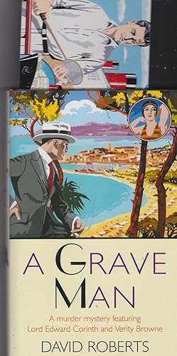 A Grave Man: laid in is colour-printed promotional card of other books in the series