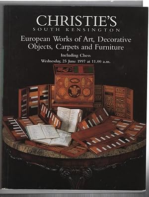 European Works of Art, Decorative Objects, Carpets, and Furniture Including Chess Wednesday, 25 J...