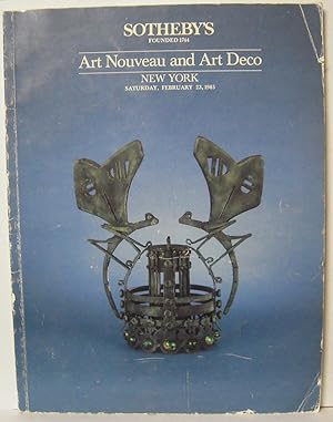 Art Nouveau and Art Deco Saturday, February 23, 1985