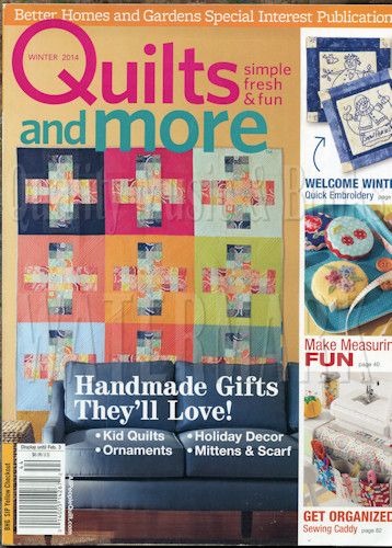 Quilts And More Magazine Winter 2014 Better Homes And Gardens