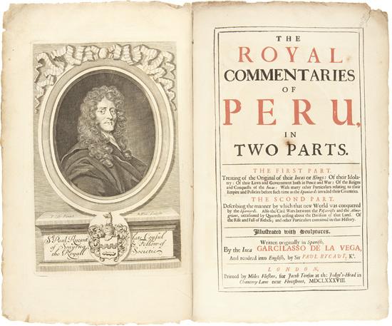 viaLibri ~ THE ROYAL COMMENTARIES OF PERU, IN TWO PARTS.