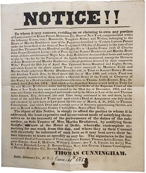 NOTICE!! TO WHOM IT MAY CONCERN RESIDING ON OR CLAIMING TO OWN ANY PORTION OF LAND, SITUATED IN E...