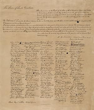 THE STATE OF SOUTH CAROLINA. AT A CONVENTION OF THE PEOPLE OF THE STATE.AN ORDINANCE TO DISSOLVE ...