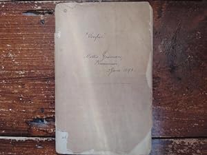 Handwritten recipe Book 1898 - 1920