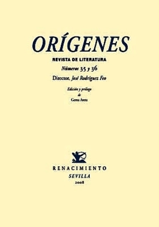 ORÍGENES. Revista de literatura. Números 35 y 36. Colaboran: Vicente Aleixandre, María Zambrano, Ramón Ferreira, Luis Cernuda, Guillermo Infante, Jorge Guillen, J. D. García Bacca, Thomas Merton, Wallace Fowlie, Gabriela Mistral, Alejo Carpentier, Roberto Ruíz, W. H. Auden, Niso Malaret, Luis Marre, Rene Char y Caroline Gordon Edición facsímil. Edición y prólogo de Gema Areta. - RODRÍGUEZ FEO, José (Dir.).-