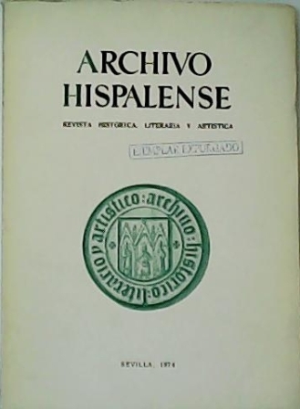 ARCHIVO HISPALENSE. Revista Histórica, Literaria y Artística. Publicación cuatrimestral. 2ª época. nº176. Directora: Antonia Heredia Herrera. (Sumario: Garnica Silva, Antono: Blanco White en Cádiz - Antón Solé, Pablo: Bibliotecas y bibliófilos gaditanos - González Jiménez, Manuel: Notas sobre el coste de la vida y la alimentación en Marchena a fines de siglo - Hernández Díaz , José: Estudio iconográfico-artístico de la Virgen del Pino, patrona de Gran Canaria - Sanz, Mª Jesús y Dabrio, Mª Teresa: Inventarios artísticos sevillanos del siglo XVIII. Relación de obras artísticas).